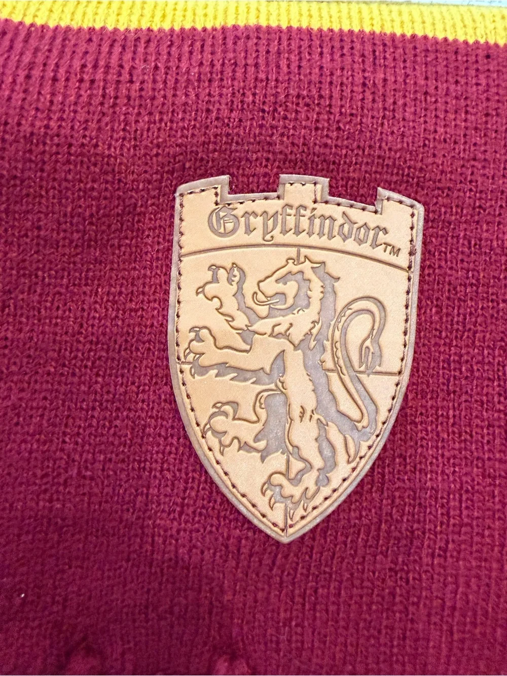 Harry Potter Gryffindor Knit Scarf - Maroon and Yellow Warner Bros.